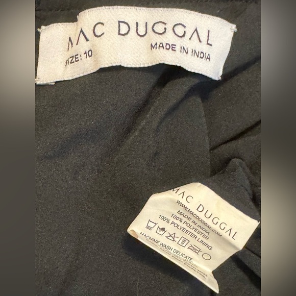 Mac Duggal Ruffle Cap Sleeve Tiered Midi Dress Style #8054 NWT - Picture 7 of 8